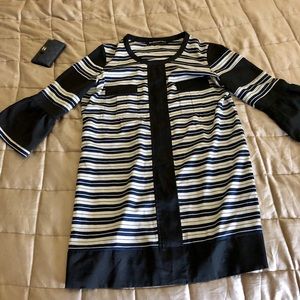 Balenciaga long-sleeve silk dress